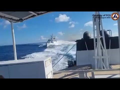 Chinese vessels collide while shadowing a Philippine ship | AFP