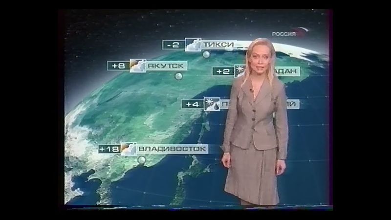 Прогноз погоды и фрагмент гимна РФ (Россия, 04.05.2007)