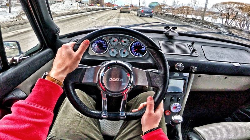 1974 Moskwitsch 412 Turbo 2.0L - POV-PROBEFAHRT