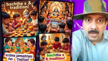Krishna Janmashtami Festival Tradition | Bachche Skill Development, Chanda, Temple Darshan, Culture