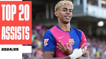 ¡LAS MEJORES 20 ASISTENCIAS de LALIGA EA SPORTS 2024/25! 🅰🔝
