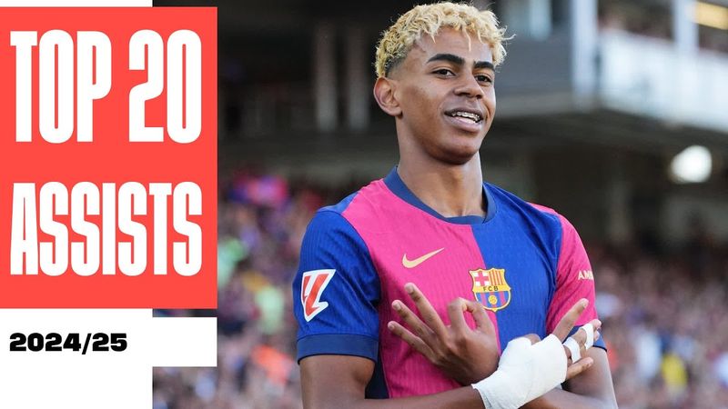 ¡LAS MEJORES 20 ASISTENCIAS de LALIGA EA SPORTS 2024/25! 🅰🔝