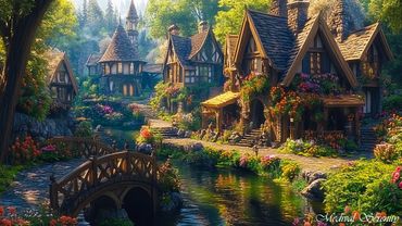 The Enchanted Riverside Village: Fantasy Celtic Music for Relax | Medieval Serenity