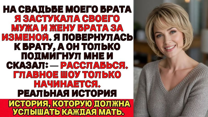На свадьбе моего брата я обнаружила, что мой муж изменяет мне с моей невесткой Что сделал мой брат