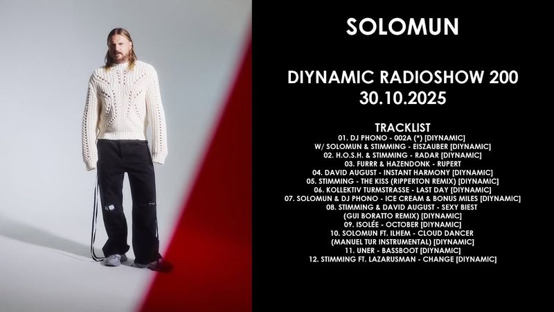 SOLOMUN (Bosnia) @ Diynamic Radioshow 200 30.10.2025