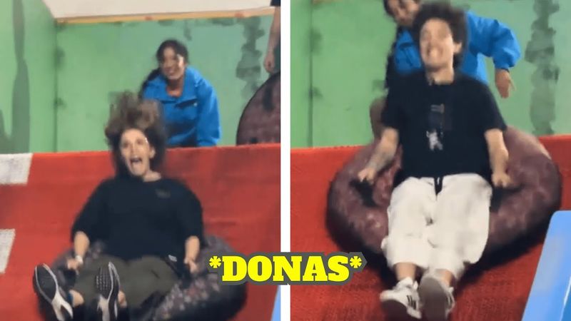 GLOGLO Y EMIKUKIS SE TIRAN EN LAS DONAS