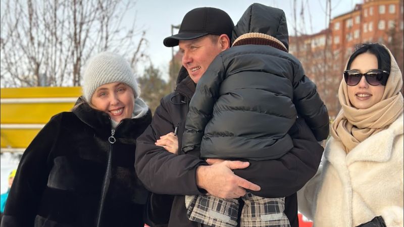 Дедушка и бабушка снова у нас в гостях😍