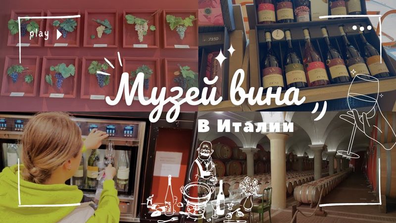 НОВОЕ ВИДЕО: ДЕГУСТАЦИЯ ВИНА В ИТАЛИИ/ музей вина 🍷🇮🇹