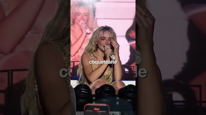 Le COQUETEÓ a un fan 😱😳 #artist #sabrinacarpenter #fyp