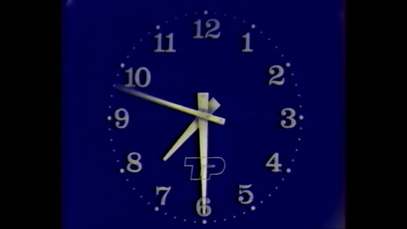 TVP (TP) Polish TV Clock (7:30) (1976-1991)