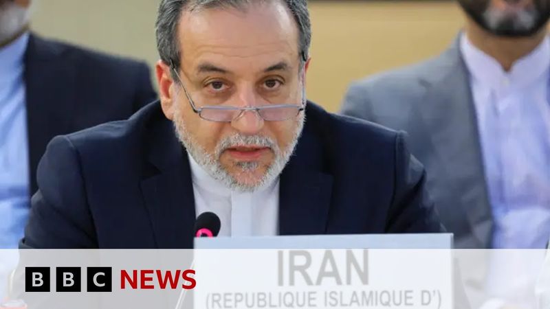 Iran foreign minister accuses Israel of 'an outrageous act of aggression' | BBC News