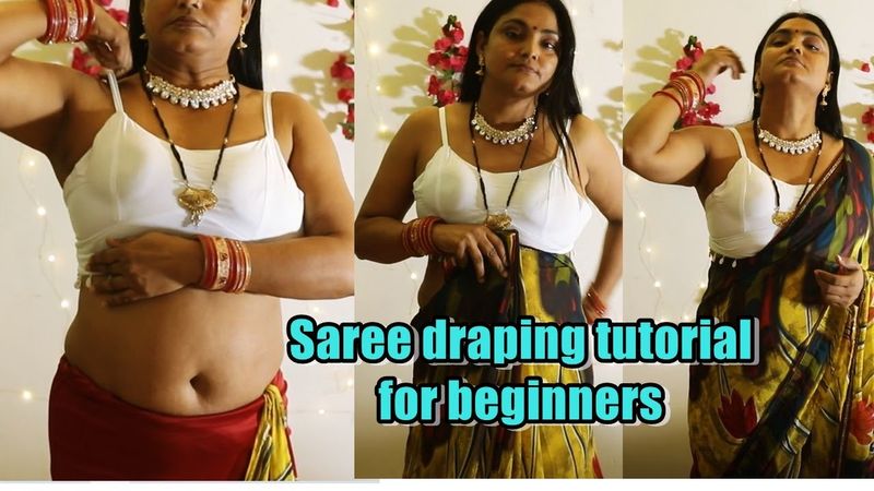 saree draping tutorial for beginners | Beginners saree draping | easy saree draping sneha beauty