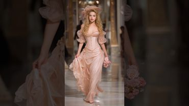 💎Вікторіанський вінтажний подіум від кутюр 💖Показ мод принцес Діснея, частина 1 #aiart #aishors #...