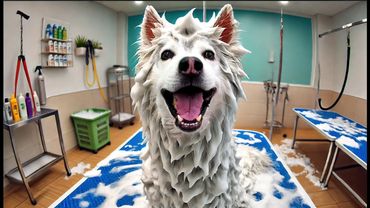 ИСТЕРИКА У ХАСКИ / ГРУМИНГ И КУПАНИЕ СОБАКИ