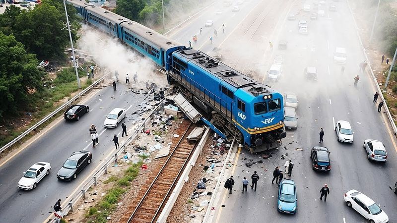 Most Unbelievable Train Moments Caught on Camera - Best Of Month #68