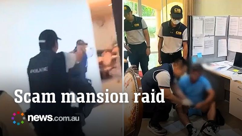 Thai police raid mansion and arrest five Aussie scam suspects