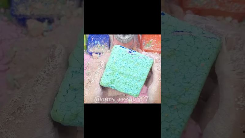 Pasted Mint #oddlysatisfying #relax #satisfying #slime #clay #gymchalkasmr #asmr #rainbowsoap