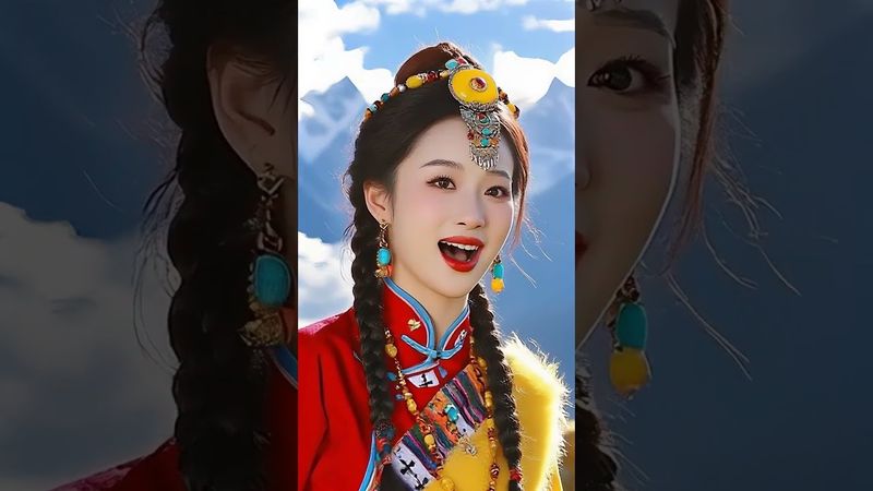Kecantikan Tibet, lagu dansa Tibet paling populer "Golden Mountains"