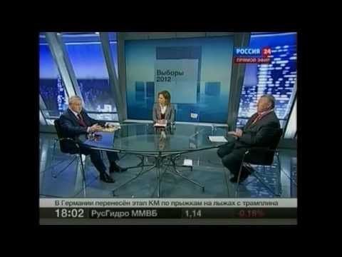 Жириновский - Миронов. 16.02.2012  Россия 24