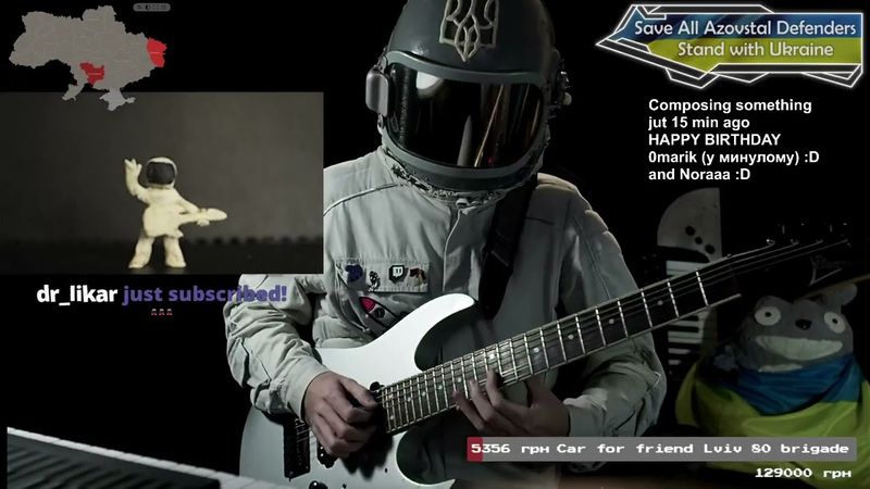 !charity Glory to Ukraine! 💙💛   Space Music Stream & charity for my friend 26 october