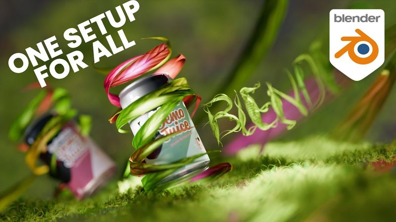 “Blender’s Easiest Foliage Trick 🍃”- Geometry Nodes