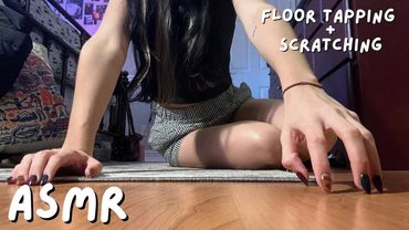 ASMR Floor Tapping and Scratching with Long Nails