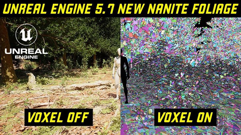 Unreal Engine 5.7 New Nanite Foliage Voxel