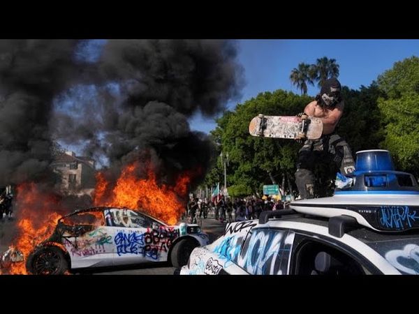 At least 27 arrested as Los Angeles protests against ICE immigration raids continue