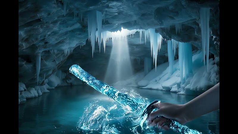 Лёд, сосулька превращается в меч. Футаж. Footage. #футажи #футажидлямонтажа #видеодлямонтажа
