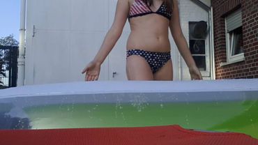 Mój pierszy szpagat we wodze