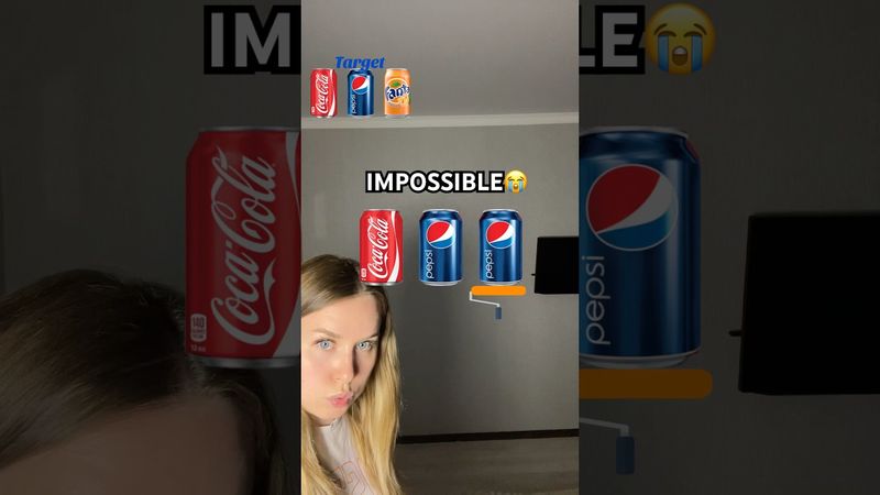 Soda Coloring Challenge🥤IMPOSSIBLE😭#shorts