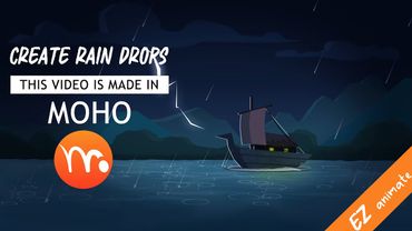 How to create rain drop animation in Moho