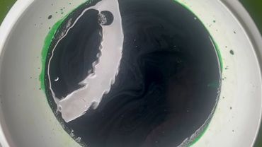 Fresh chalk crushed into Green Coloring | ASMR | OddlySatisfying 