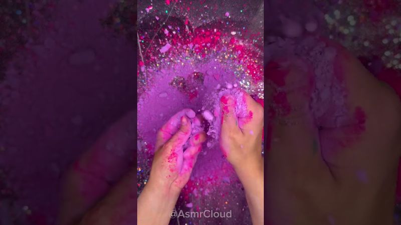 Purple gym chalk reform with pink pigment 💜💞