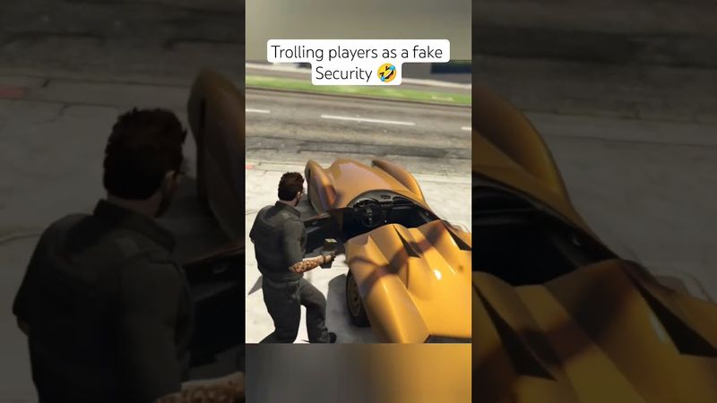 Trolling players as a fake Security 🤣 #gta5 #gtaviral #gtaonline #gta5online #gta #shorts