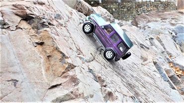 [4K]RC Car Tamiya CC02 MERCEDES-BENZ G500 Rock Crawling Test