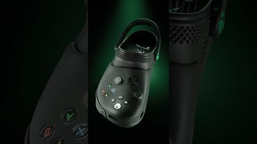 the gaming setup’s not complete without Xbox + Crocs