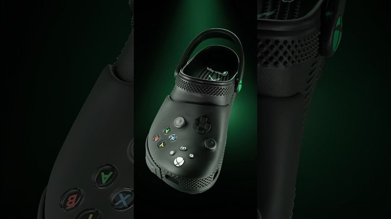 the gaming setup’s not complete without Xbox + Crocs
