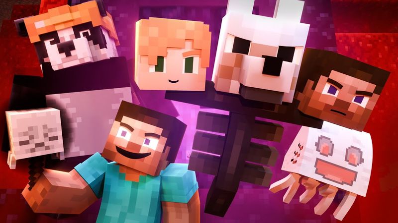 Uneasy Alliance - BLOOPERS (Minecraft Animation)