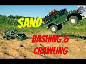 Traxxas TRX-4 & Axial Wraith Sand Bashing & Crawling