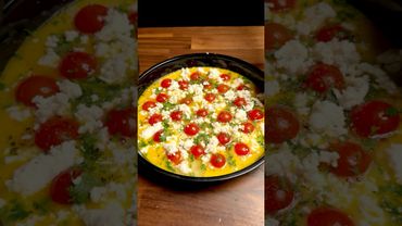 Tortilla Pizza Recipe! Easy Breakfast #shorts #asmr