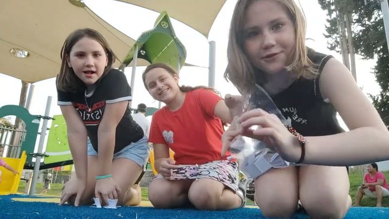 гимнастика челлендж с милой и евой 🤸💃❤️💚💙