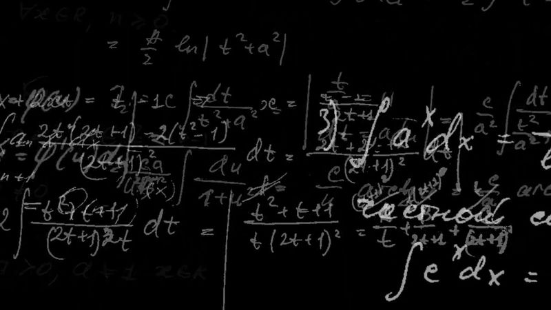 Футаж с математическими формулами, фон.