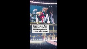 Lady Gaga pays tribute to Ozzy Osbourne at while performing live