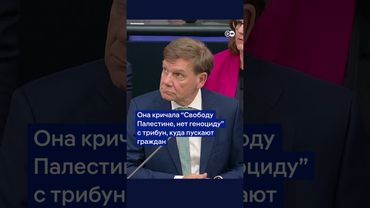 Пропалестинская акция на заседании бундестага