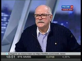 ПРОХОРОВ (И.Прохорова) - ПУТИН (Н.Михалков) 13.02.12 Россия 24