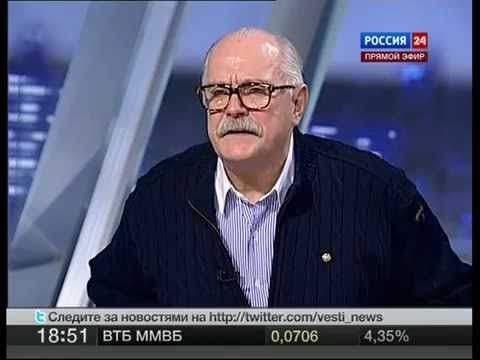 ПРОХОРОВ (И.Прохорова) - ПУТИН (Н.Михалков) 13.02.12 Россия 24