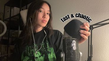 ASMR ☆ fast & aggressive triggers (tapping, manga gripping, hand sounds,…)