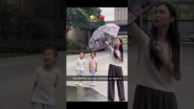 Splatoon Splatbrella vibes ☂️😂 #shorts