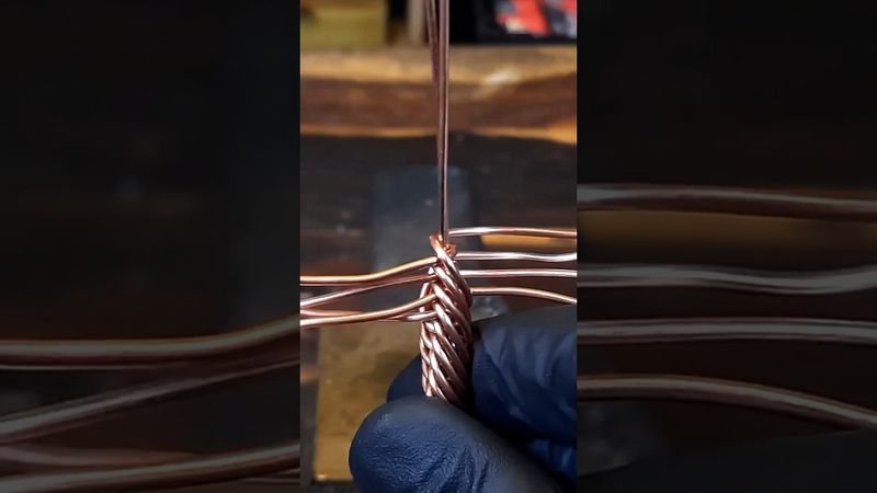 I Made a Simple, Braided Copper Cuff Bracelet